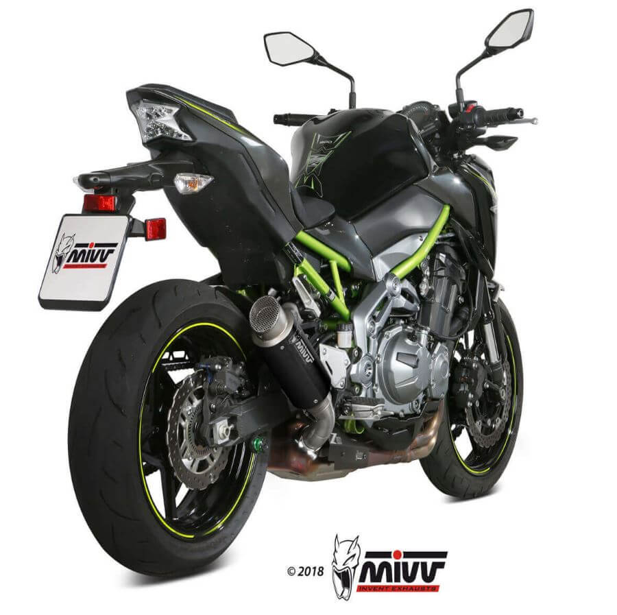 MIVV GP Pro Black Stainless Steel Slip-On Exhaust '17-'19 Kawasaki Z 900