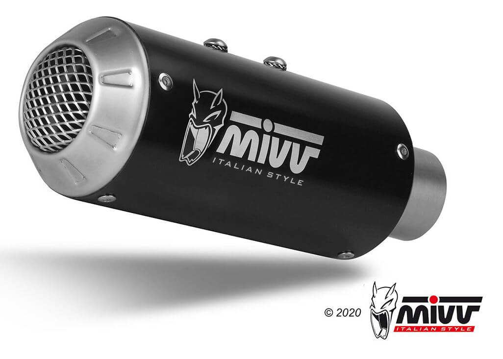MIVV MK3 Black Stainless Steel Slip-On Exhaust '20-'23 Kawasaki Z 900