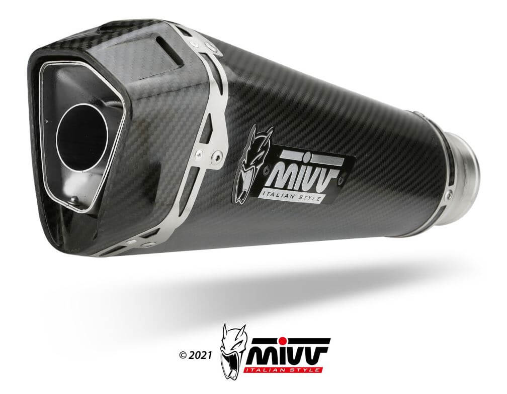 MIVV Delta Race Carbon Slip-On Exhaust '16-'23 Kawasaki ZX-10 R/RR/SE