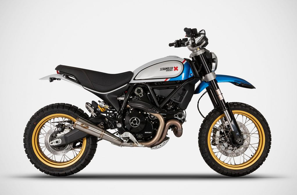 Zard Zuma Racing Slip-On Exhaust '21-'22 Ducati Scrambler Desert Sled 800