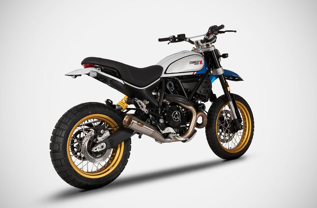 Zard Zuma Racing SlipOn Exhaust 21-22 Ducati Scrambler Desert Sled