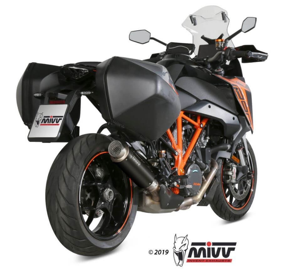 MIVV GP Pro Black Stainless Steel Slip-On Exhaust '16-'23 KTM 1290 Superduke GT