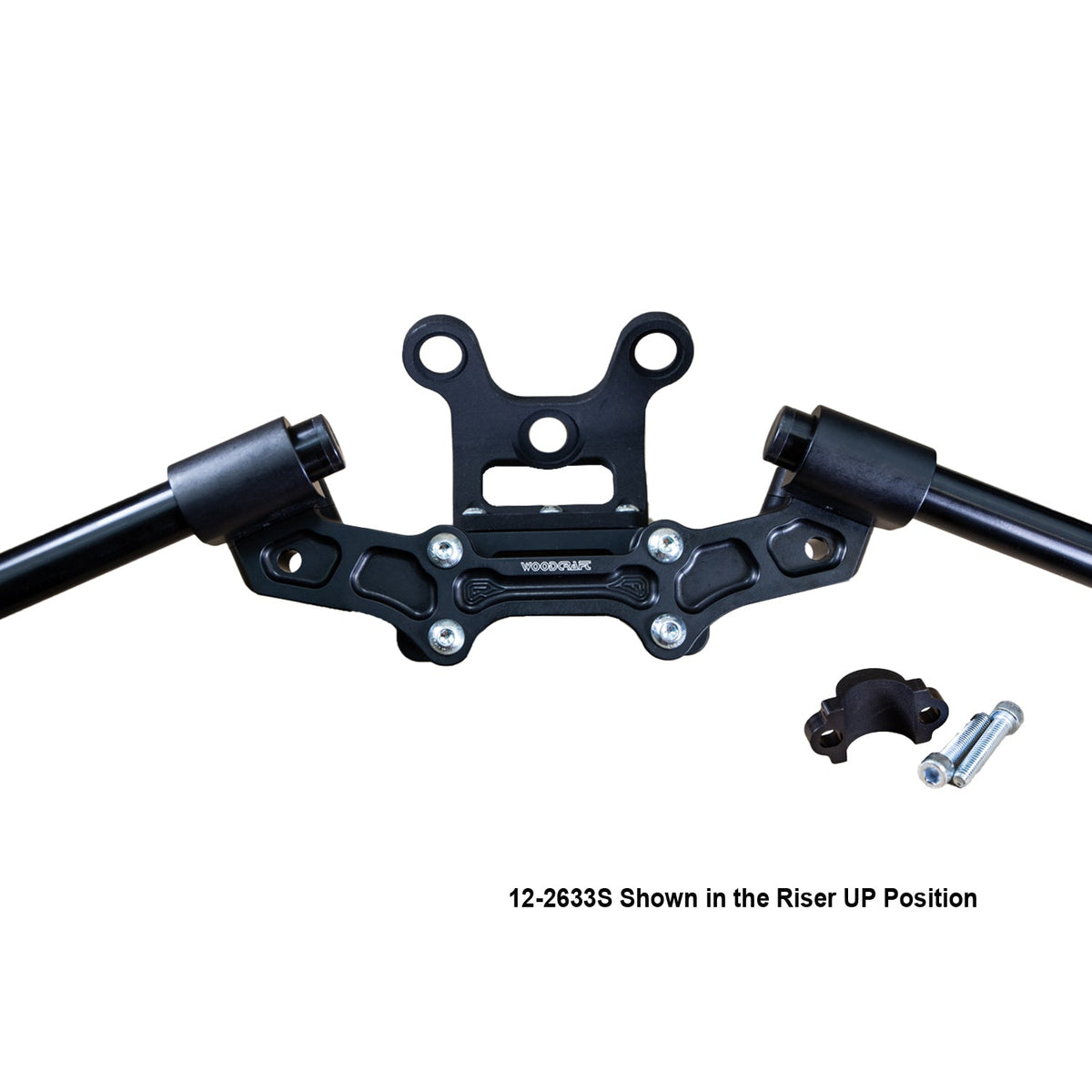 Woodcraft Clip-On Adapter Plate w/ Gauge Mount 18-21 Ducati Monster 797/821 | 1.5 inch Standard Rise w/ Standard Black Bars and Reservoir Spacer