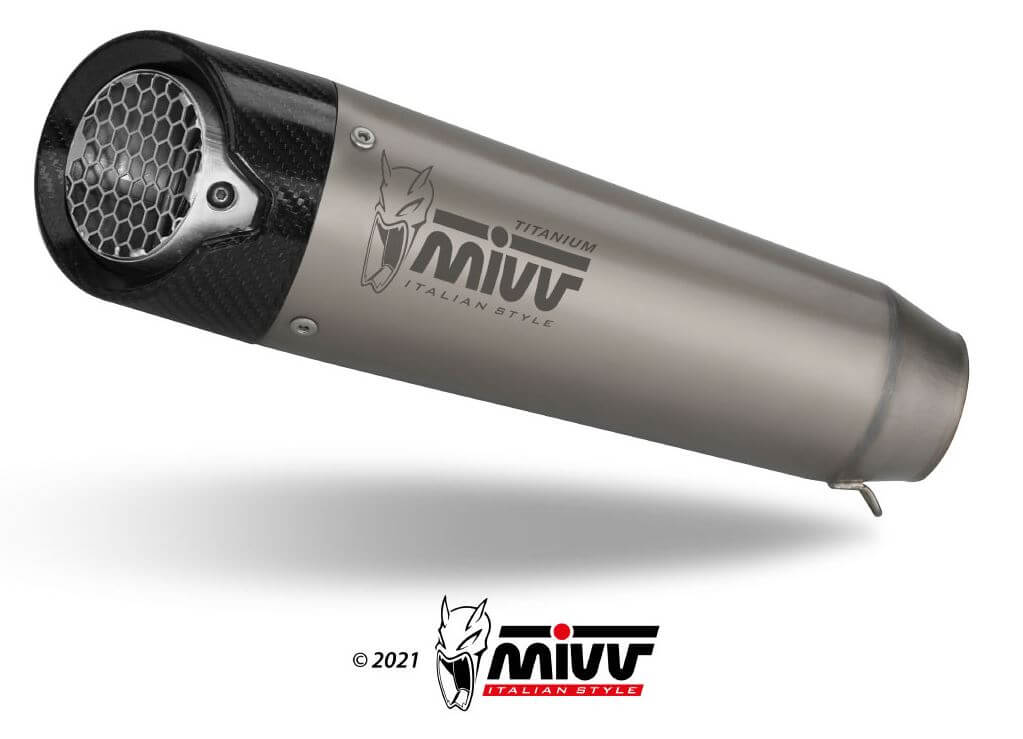 MIVV X-M5 Titanium Slip-On Exhaust '18-'20 Triumph Speed Triple 1050