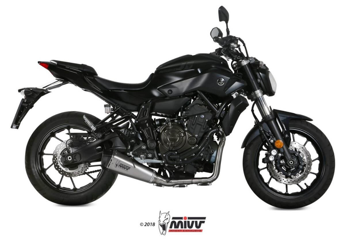 MIVV Delta Race Stainless Steel Full System Exhaust '14-'20 Yamaha MT/FZ-07