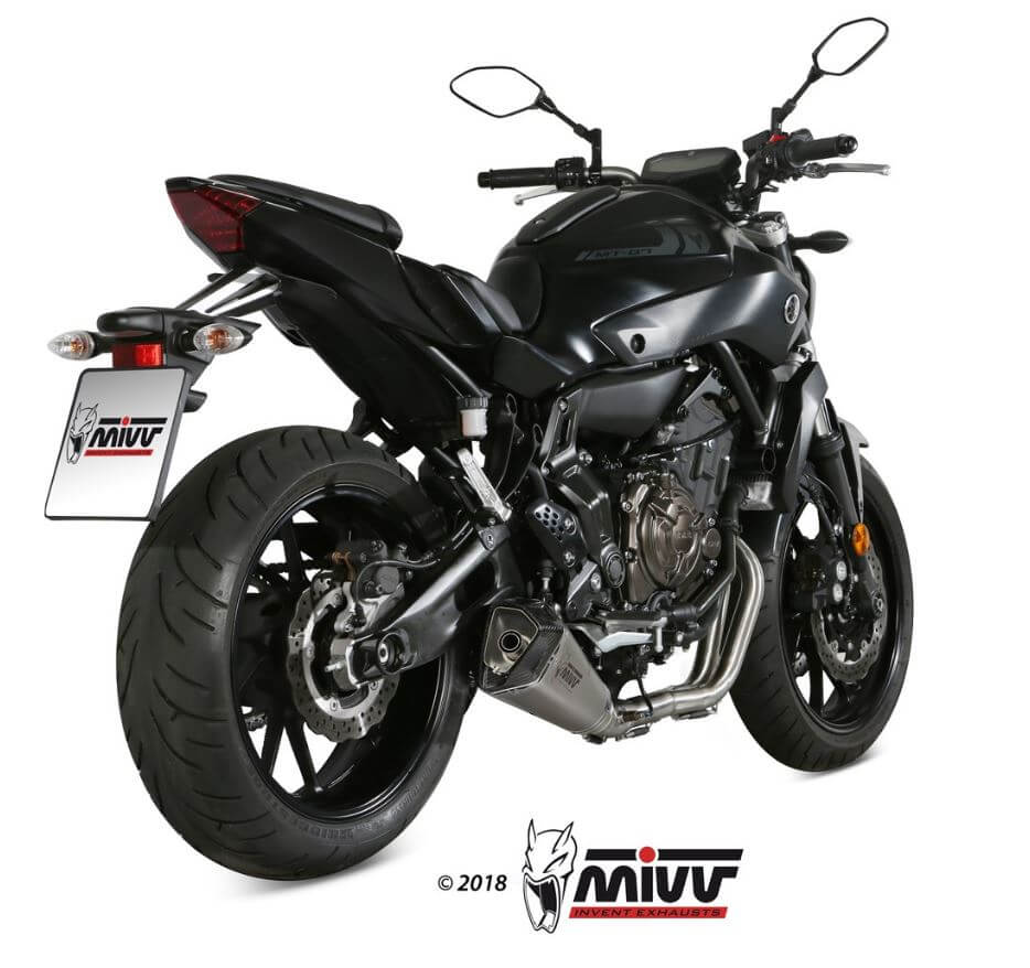 MIVV Delta Race Stainless Steel Full System Exhaust '14-'20 Yamaha MT/FZ-07