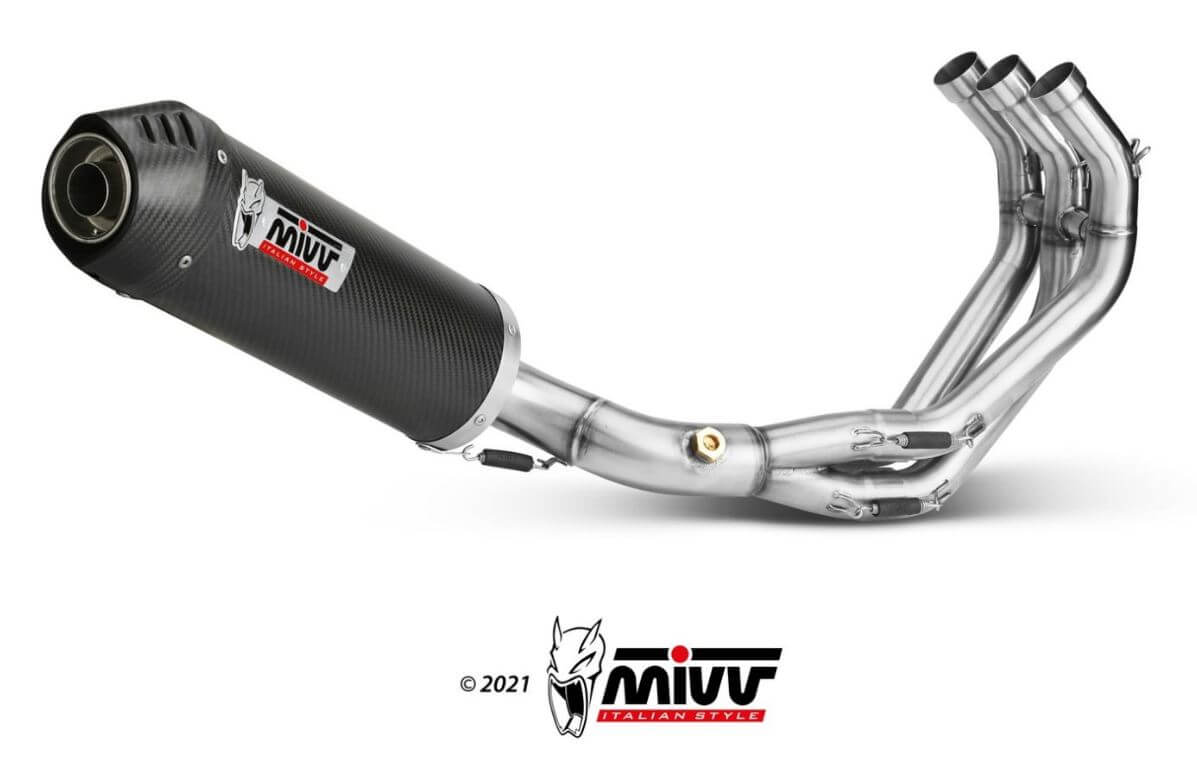 MIVV Oval Carbon Full System Exhaust '13-'20 Yamaha MT/FZ-09/SP