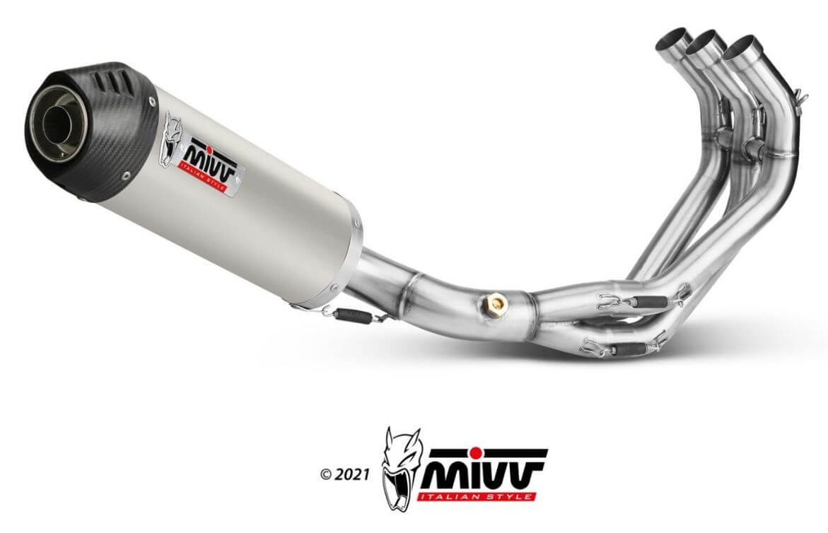 MIVV Oval Titanium Full System Exhaust '13-'20 Yamaha MT/FZ-09/SP