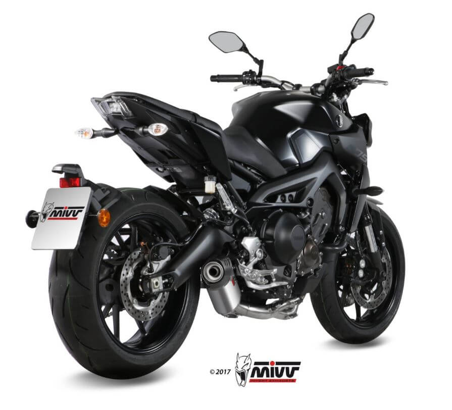MIVV Oval Titanium Full System Exhaust '13-'20 Yamaha MT/FZ-09/SP