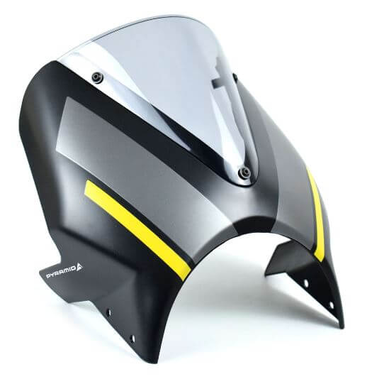 Pyramid Fly Screen '19-'23 Triumph Speed Twin 1200 | Matte Storm Grey