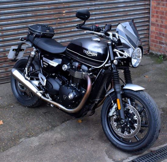 Pyramid Fly Screen '19-'23 Triumph Speed Twin 1200 | Metallic Ice/ Grey