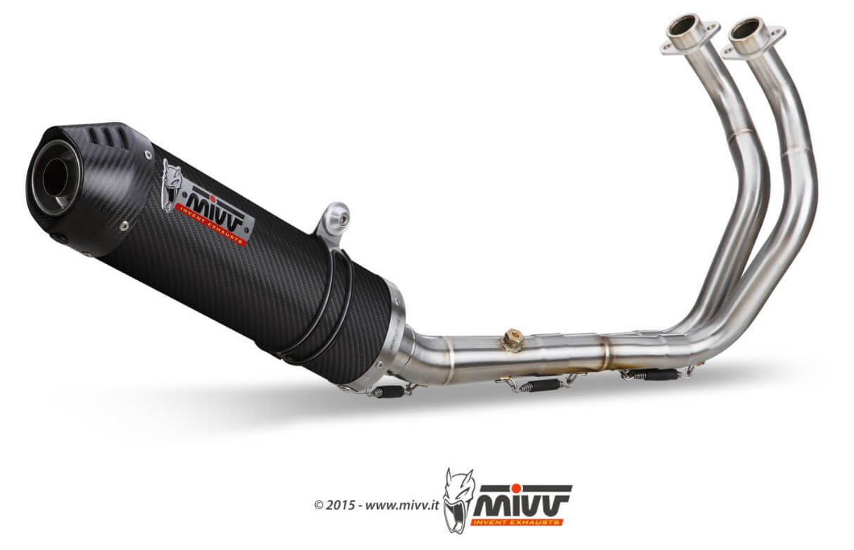 MIVV Oval Carbon Full System Exhaust '16-'20 Yamaha XSR 700