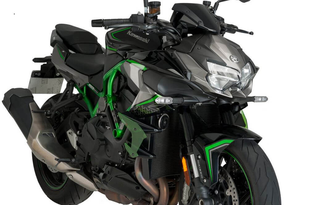 Buy Puig Downforce Naked Side Spoilers '20-'22 Kawasaki Z H2
