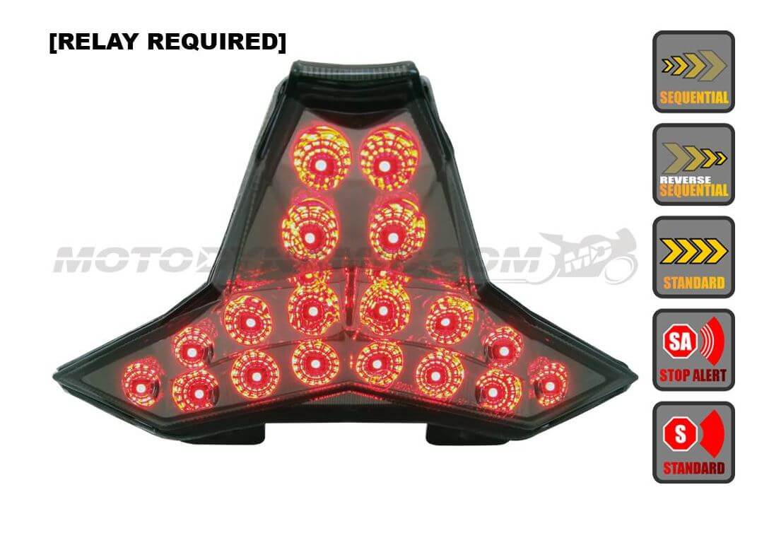 160cm.jp　38 Motodynamic Sequential LED Tail Light 21-24 Kawasaki Ninja ZX-10R/ZX-1
