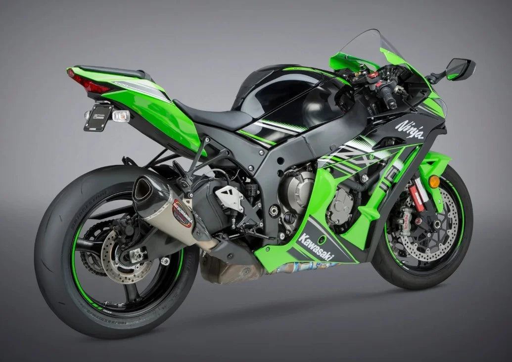 Yoshimura ALPHA T Slip-On Titanium Exhaust 12-20 Kawasaki ZX-10R/RR