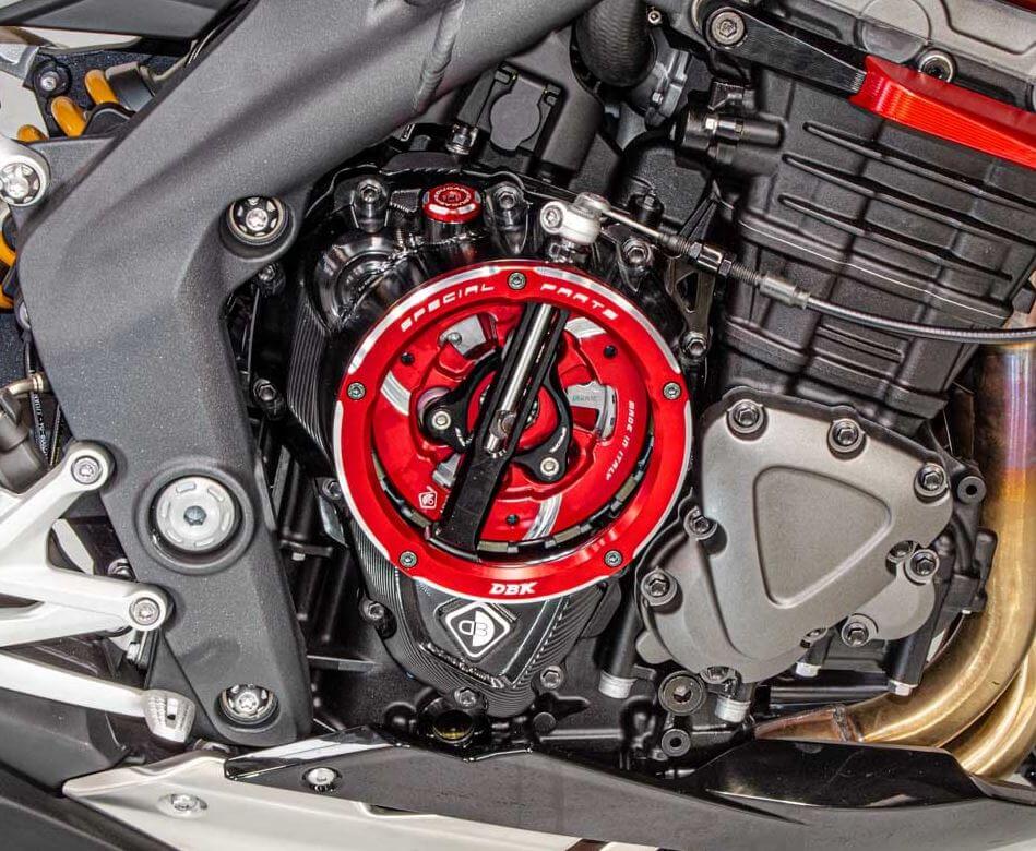 DBK Special Parts 3D-EVO Clear Clutch Cover '21-'23 Triumph Speed Triple RR/RS