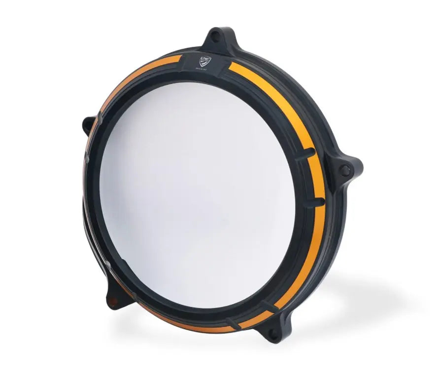 CNC Racing Clear Clutch Cover 16-24 KTM 1290/1390 Super Duke R/GT | Black/Orange