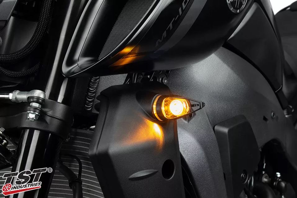 TST Industries Mech-GTR Front LED Turn Signals 16-25 Yamaha MT-10/FZ-10