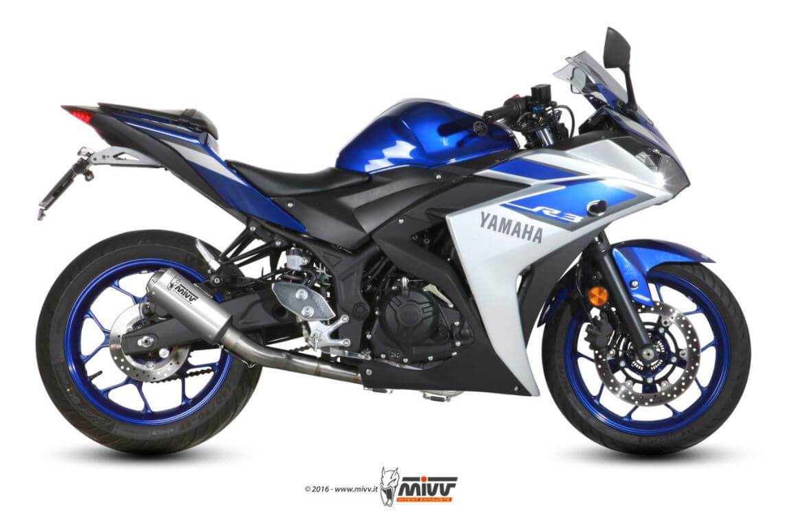 MIVV MK3 Stainless Steel Full System Exhaust '15-'23 Yamaha R3/MT-03