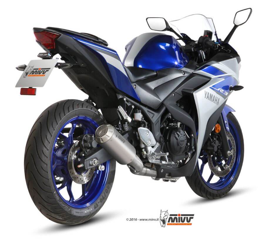MIVV MK3 Stainless Steel Full System Exhaust '15-'23 Yamaha R3/MT-03
