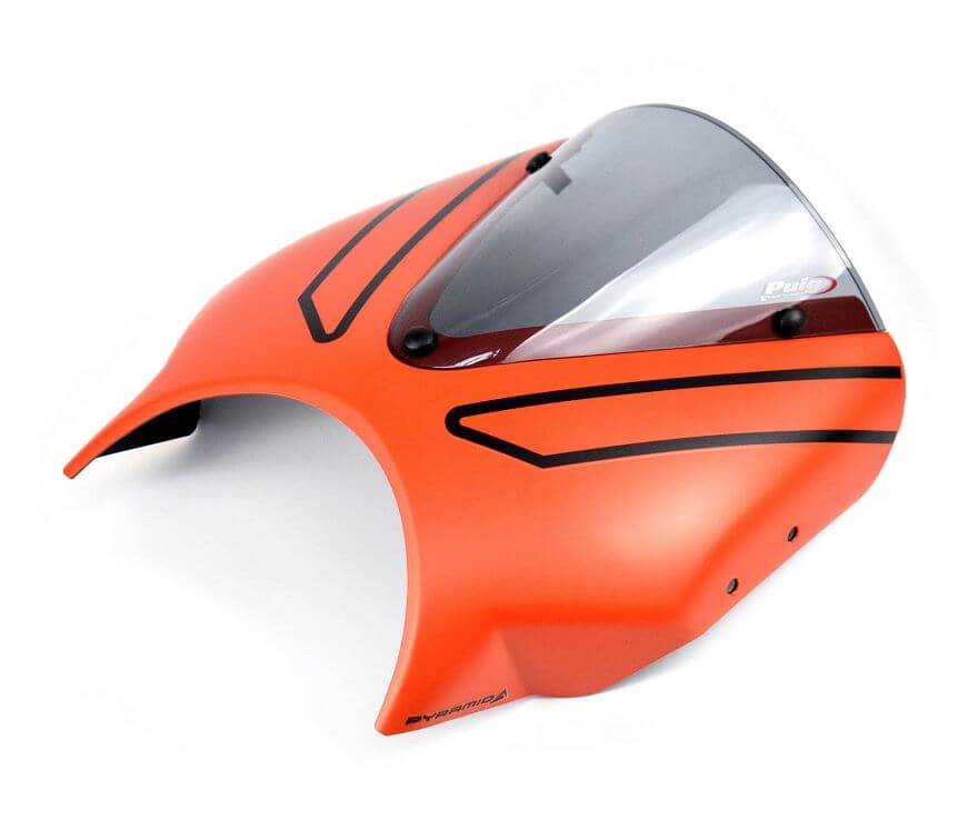 Pyramid Fly Screen '21-'23 Triumph Trident 660 | Matt Baja Orange