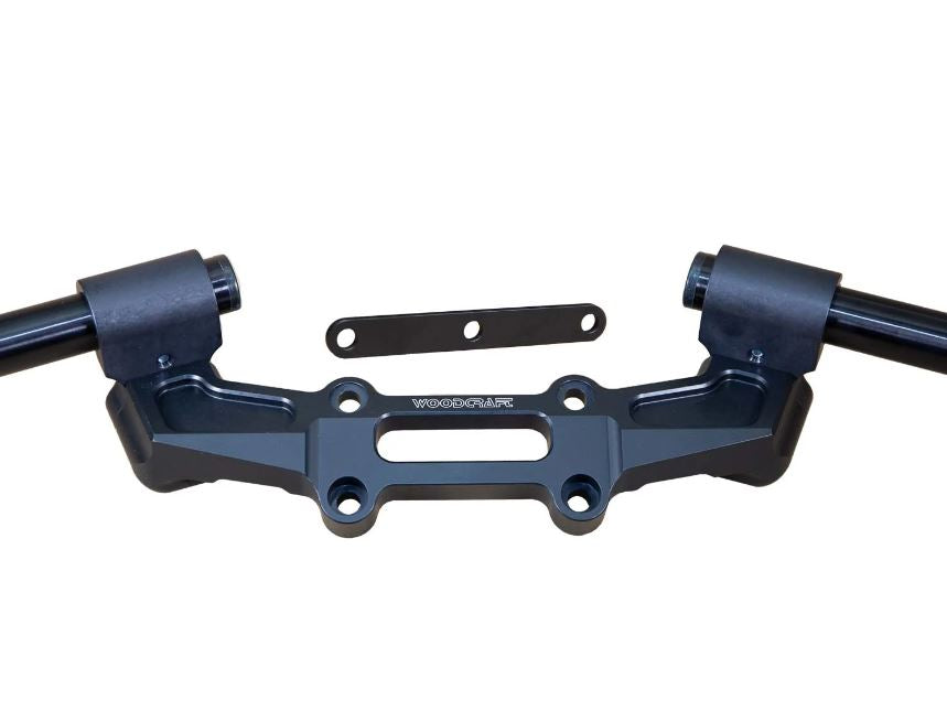 Woodcraft Clip-On Adapter Plate Riser Kit Complete W/Risers, Gauge Relocation '18-'22 Yamaha XSR700