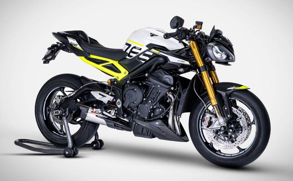 トレジャーストリート ZARD Stainless Steel Full Exhaust '23-'24 Triumph Street Triple