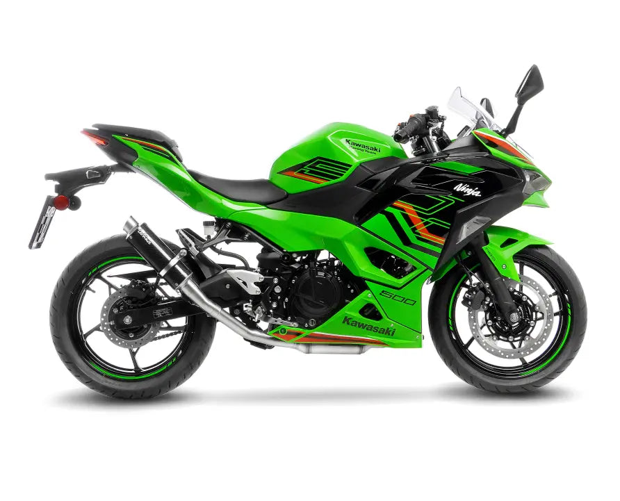 LeoVince GP Corsa Carbon Slip-On Exhaust - Kawasaki Ninja 400/500/SE, Z400/500