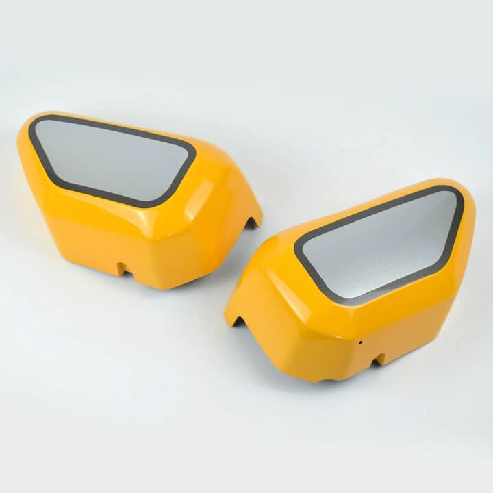 Pyramid Infill Panels Honda Monkey 125 '21-'23 | Banana Yellow/Silver