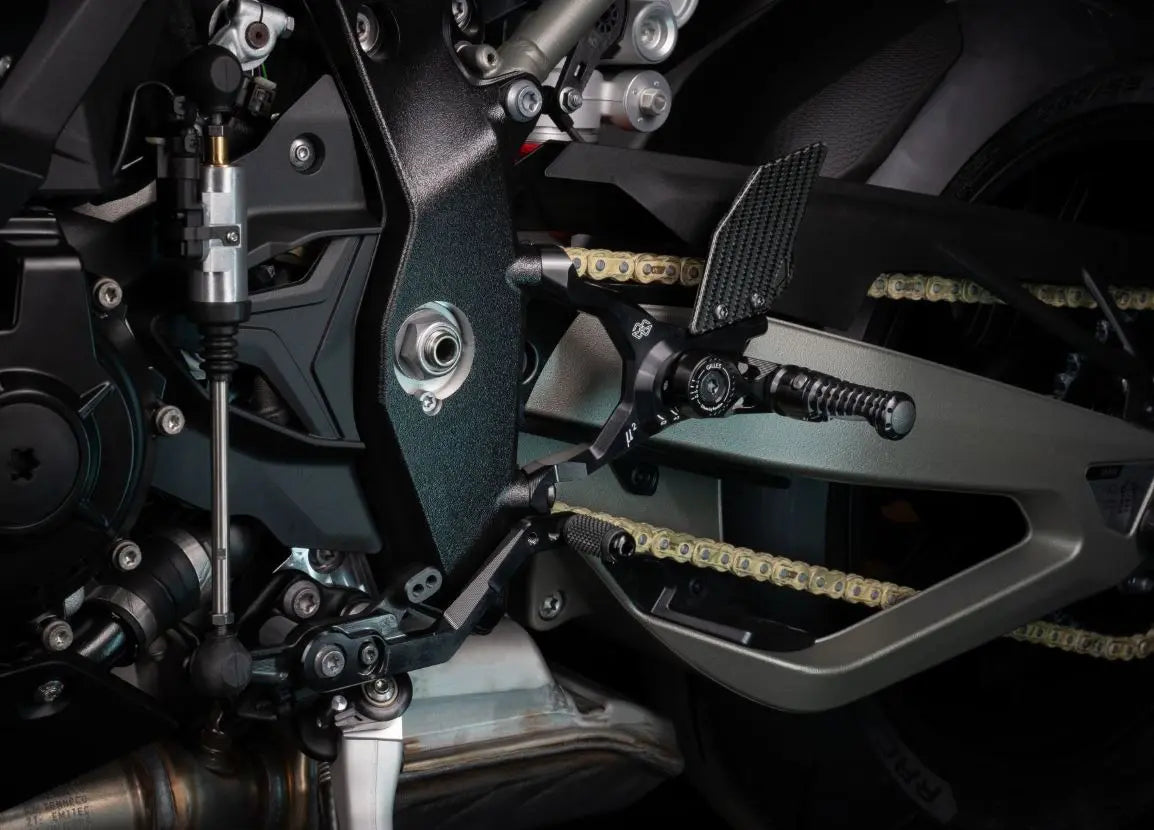 Gilles Tooling MUE2 Adjustable Rearsets 19-26 BMW S1000RR, 20-26 M1000RR