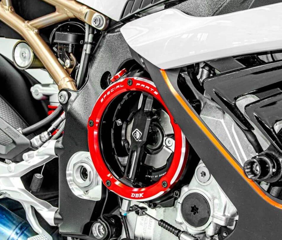 DBK 3D-EVO Clear Clutch Cover '19-'23 BMW S1000RR, '21-'23 M1000R/RR, '21-'23 S1000R/XR