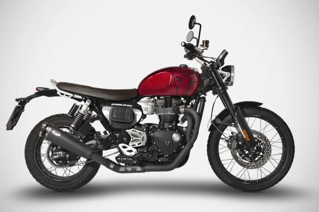 ZARD Stainless Steel Full Exhaust 24-25 Triumph Scrambler 1200