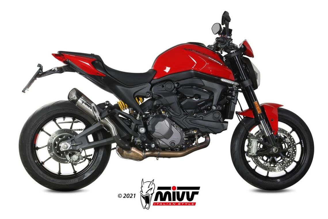 MIVV X-M5 Titanium Slip-On Exhaust '21-'23 Ducati Monster 937/937+