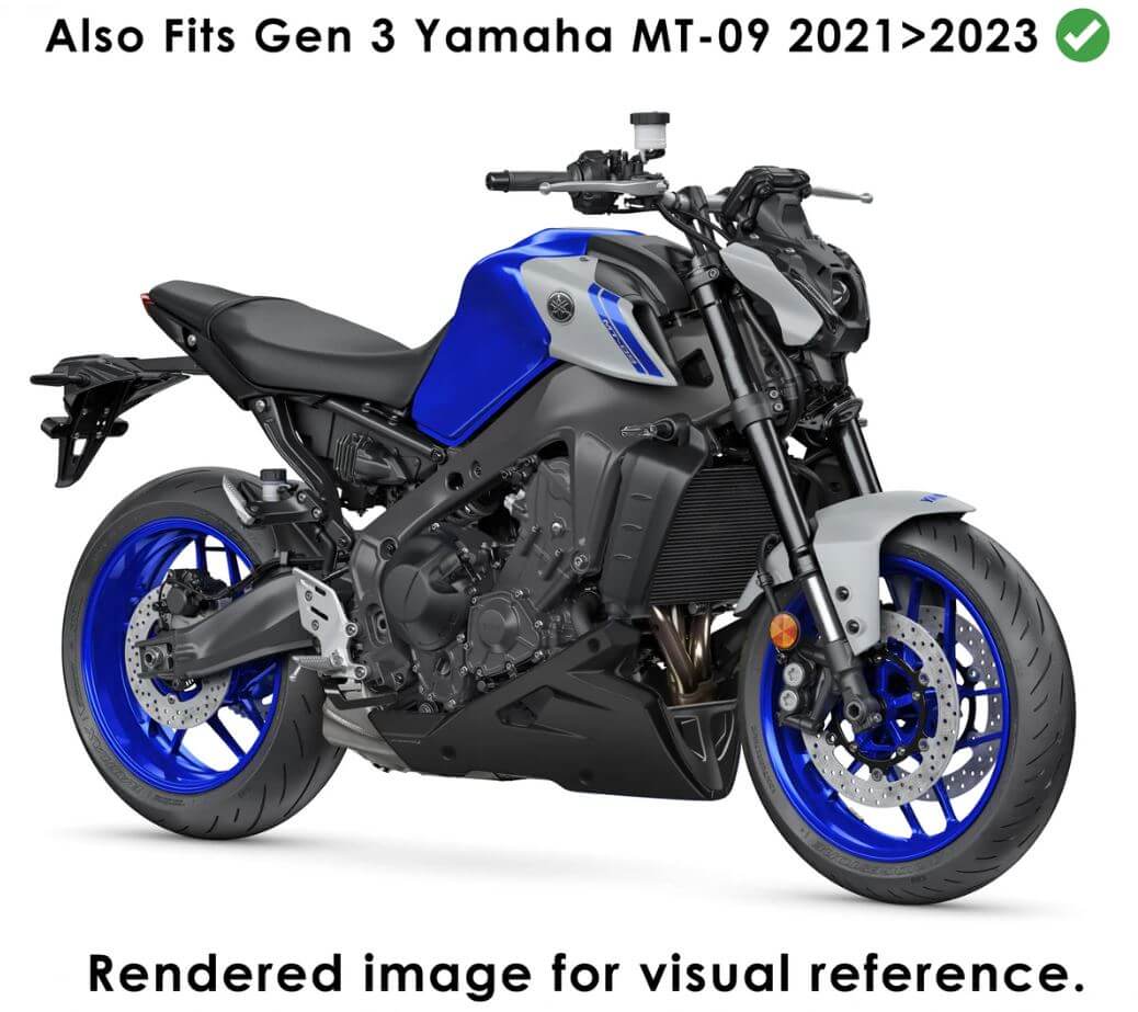 Pyramid Belly Pan 21-25 Yamaha MT-09/SP | Matte Black