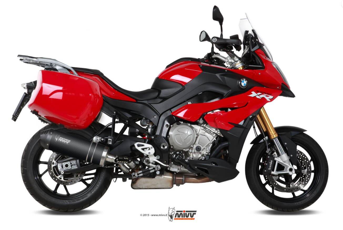 MIVV Oval Carbon Slip-On Exhaust '15-'19 BMW S 1000 XR
