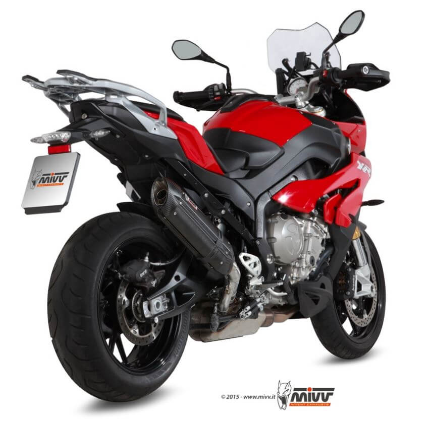 MIVV Suono Black Stainless Steel Slip-On Exhaust '15-'19 BMW S 1000 XR