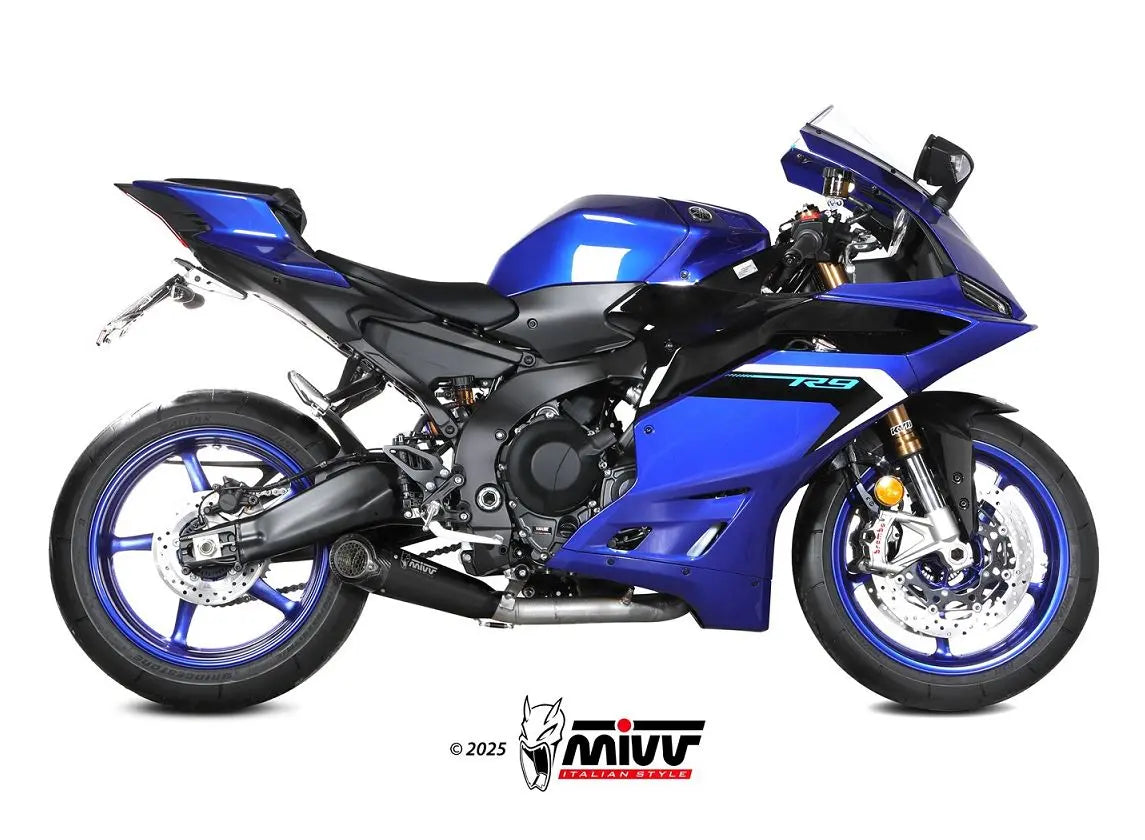 MIVV X-M4 Black Full Exhaust 25-26 Yamaha R9, 24-26 MT-09, 22-26 XSR900/GP