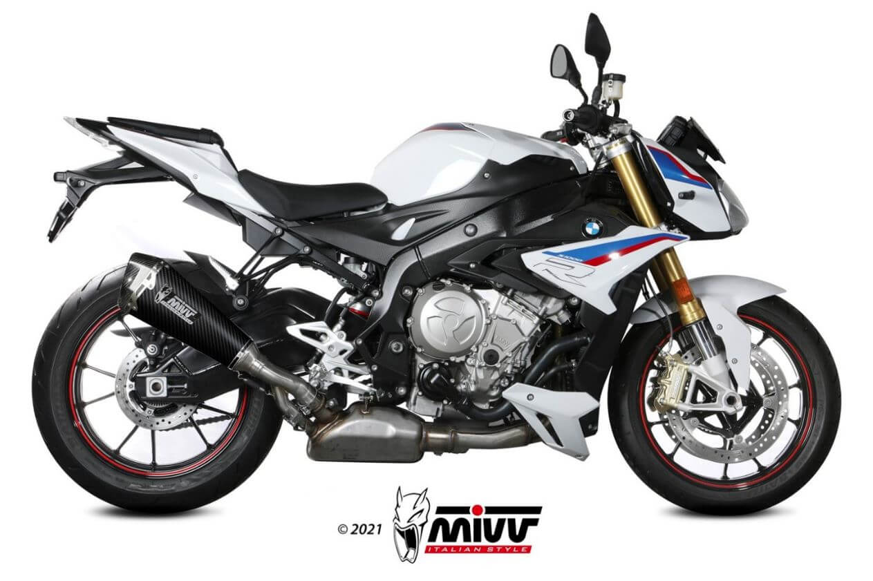 MIVV Delta Race Carbon Slip-On Exhaust '17-'20 BMW S 1000 R