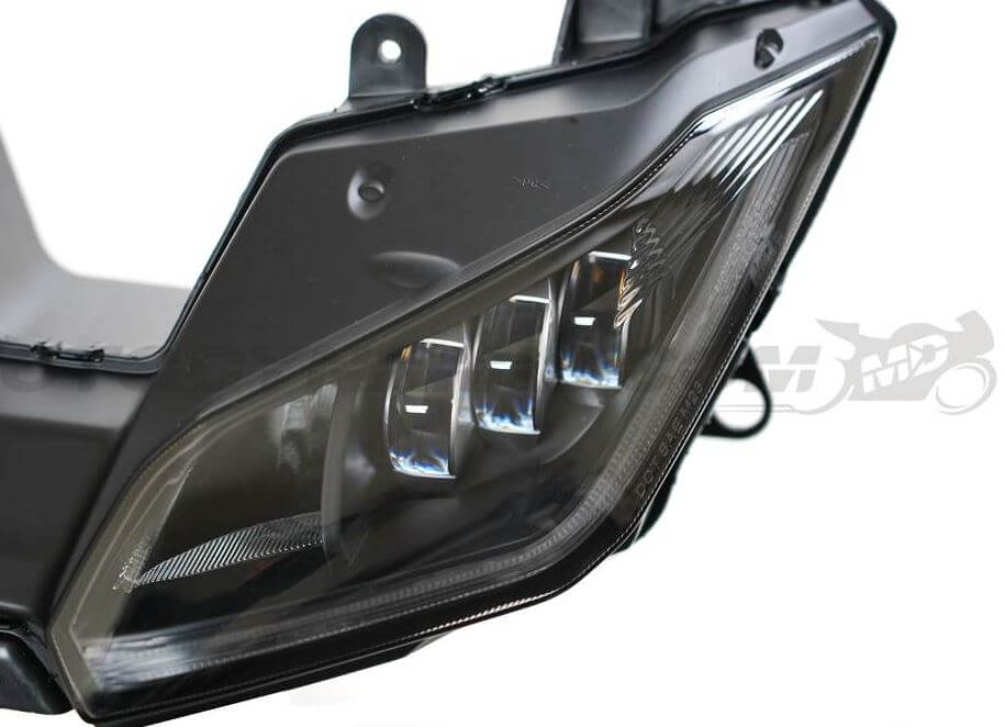 Motodynamic Full LED Projection Headlight with DRL '13-'17 Kawasaki Ninja 300, '13-'18 ZX6R 636
