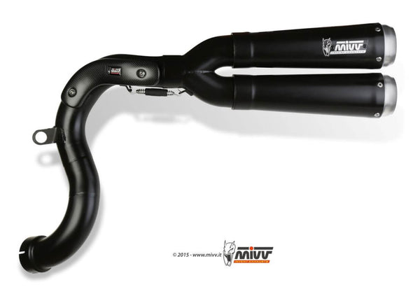 MIVV X-Cone Black Stainless Steel Slip-On Exhaust '14-'20 BMW R Nine T