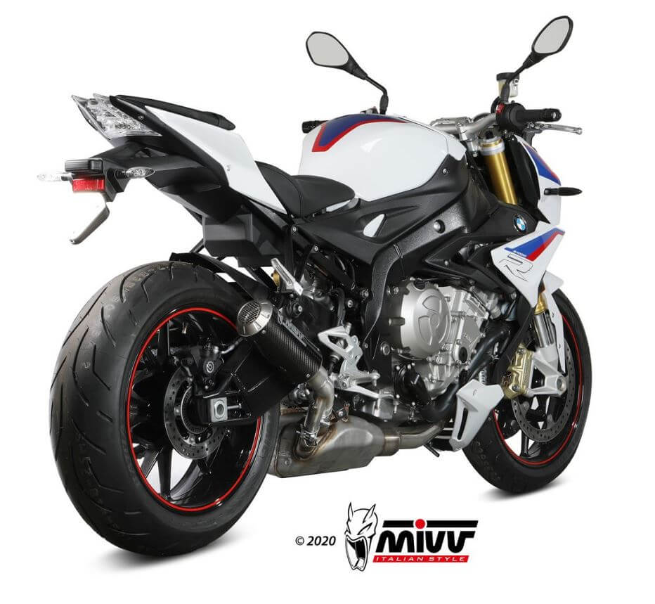 MIVV MK3 Carbon Slip-On Exhaust '17-'20 BMW S 1000 R