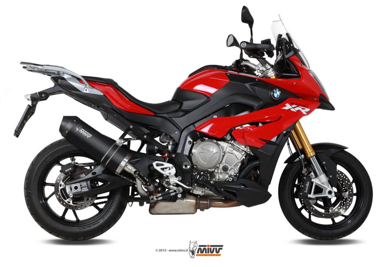 MIVV Oval Carbon Slip-On Exhaust '15-'19 BMW S 1000 XR