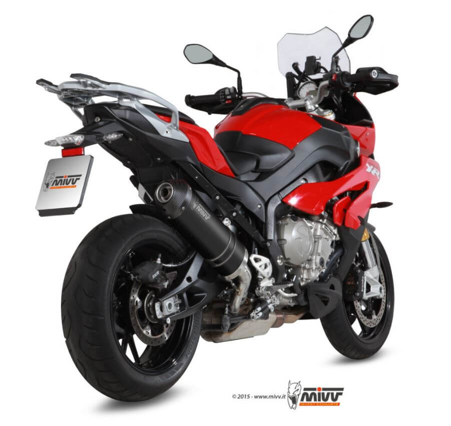 MIVV Oval Carbon Slip-On Exhaust '15-'19 BMW S 1000 XR
