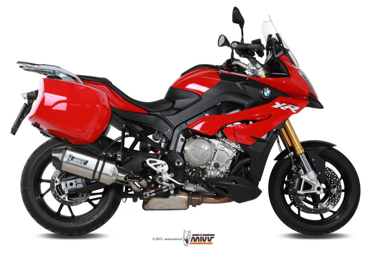 MIVV Speed Edge Stainless Steel Slip-On Exhaust '15-'19 BMW S 1000 XR