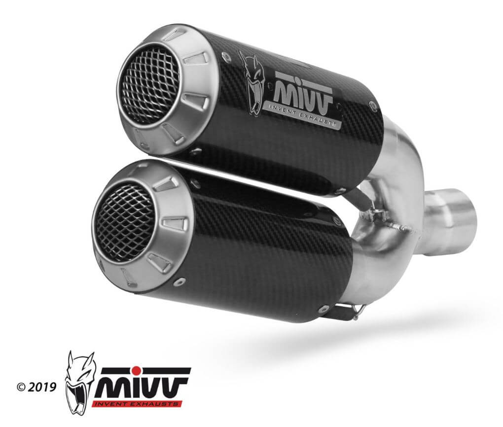 MIVV MK3 Carbon Slip-On Exhaust '14-'16 Ducati Monster 1200/S