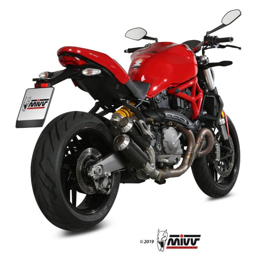 MIVV MK3 Carbon Slip-On Exhaust '18-'20 Ducati Monster 821