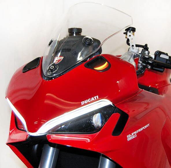 New Rage Cycles Mirror Block Off Turn Signals 2021-2024 Ducati SuperSport 950