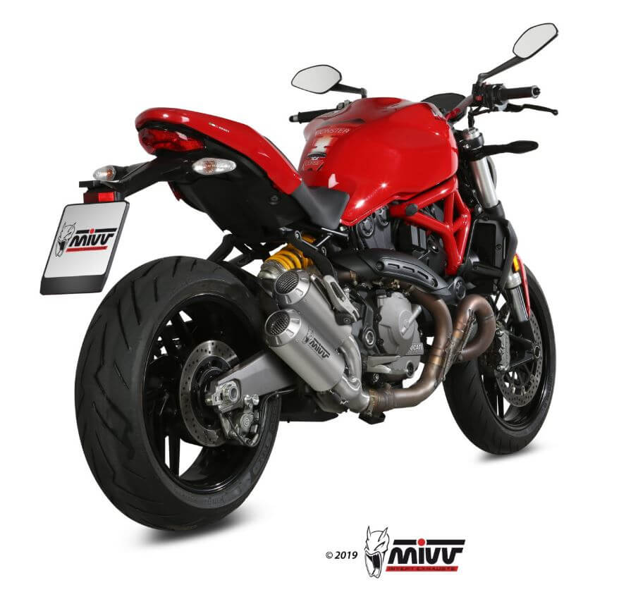 MIVV MK3 Stainless Steel Slip-On Exhaust '18-'20 Ducati Monster 821
