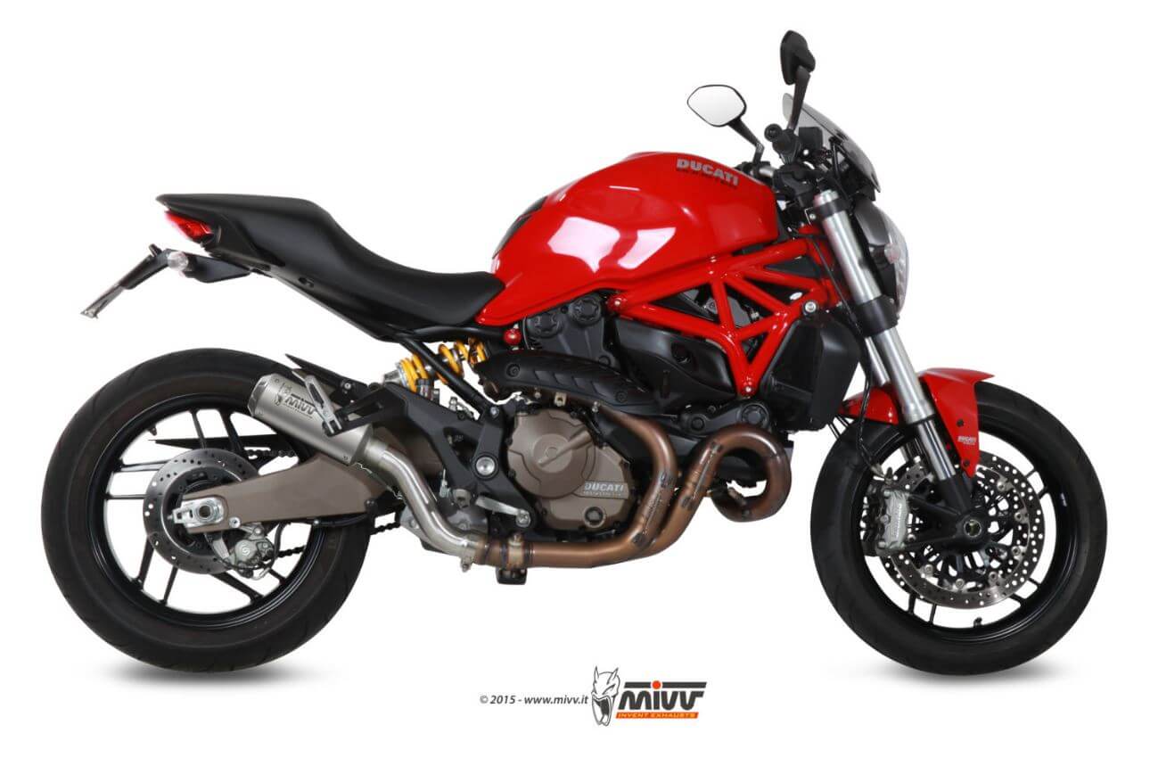 MIVV MK3 Stainless Steel Slip-On Exhaust '14-'16 Ducati Monster 1200/S
