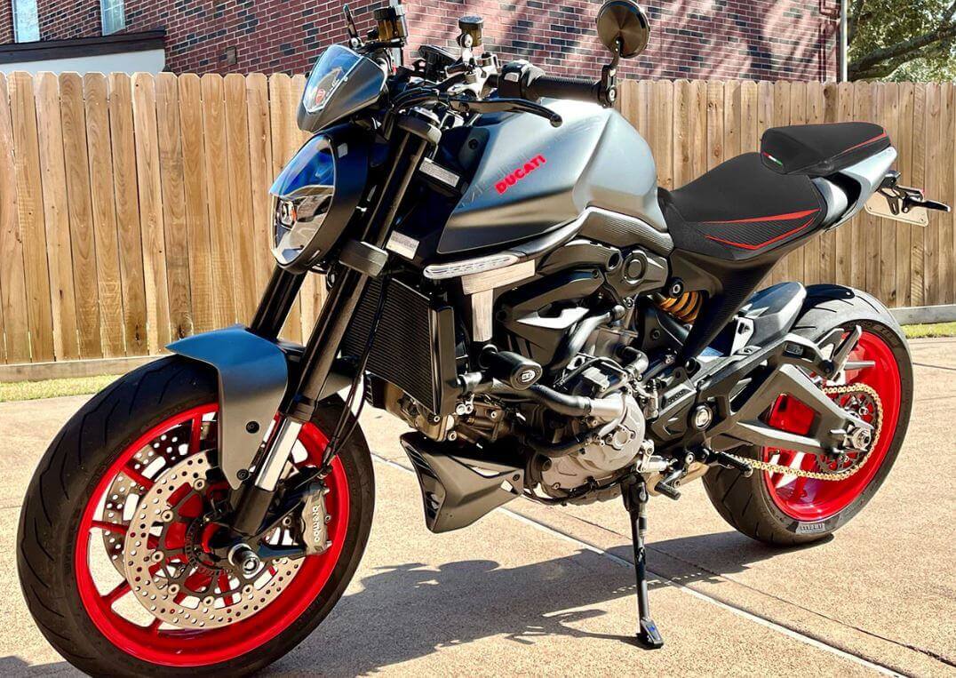 LuiMoto Veloce Rider Seat Cover '21-'23 Ducati Monster 937/950